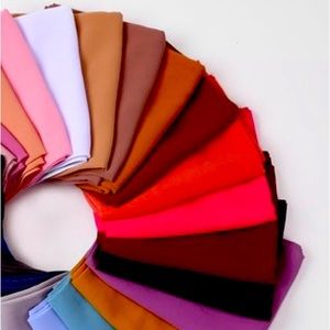 Scarves/ Hijabs in soft chiffon also Long scarf wrap for evening dresses